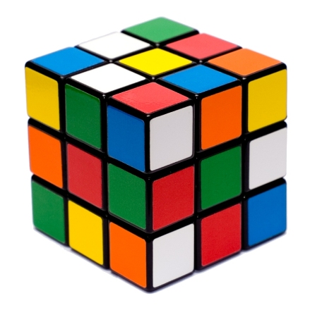 Разобранный кубик Рубика