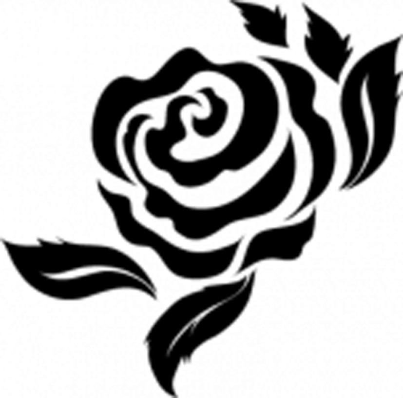 clipart rose stencil - photo #28